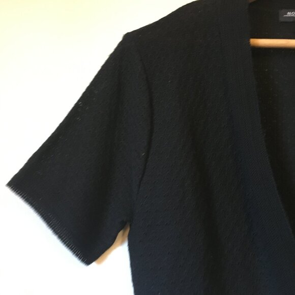 Black Witchy Pointelle Knit Bolero - Picture 5 of 14